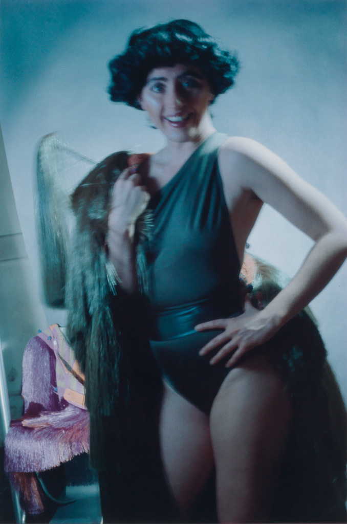 CINDY SHERMAN (1954 - ) Self-portrait in swimsuit.